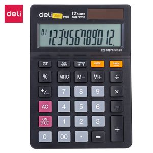 Deli Desk Calculator Plastic-12 Digits – EM01320