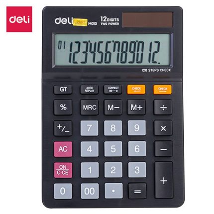 Deli Desk Calculator Plastic-12 Digits – EM01320